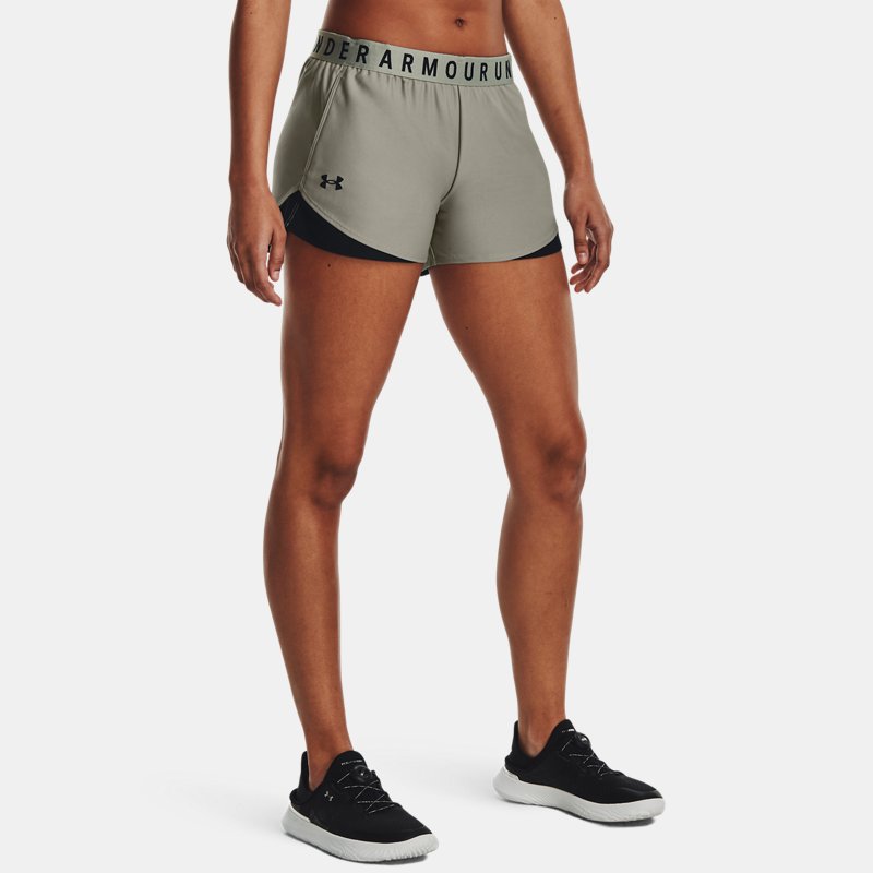 Women's  Under Armour  Play Up 3.0 Shorts Grove Green / Black / Black XS